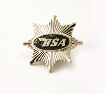 ZNACZEK METALOWY ODZNAKA PRZYPINKA GWIAZDA BSA