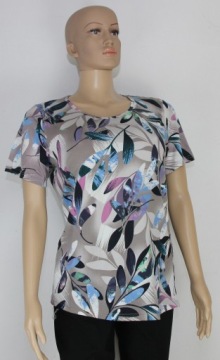 Bluzka KOSZULKA kobieca modny wzór XXL 2XL