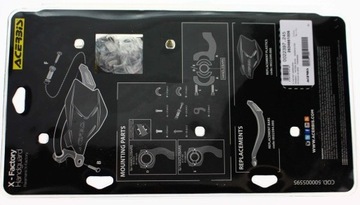 Acerbis Handbary X - Factory z rdzeniem aluminowym nieb-bial Osłony dłoni