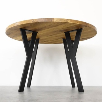 Металлическая ножка промышленного стола-чердака Y-образного типа, черная