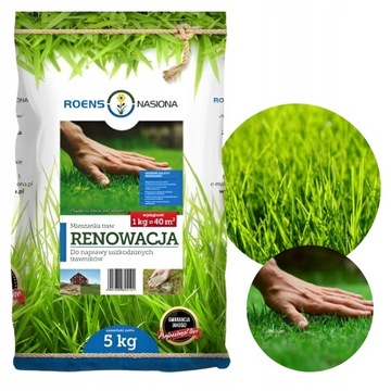 Trawa mieszanka traw renowacyjna dosiewka do naprawy trawników 10KG PRO