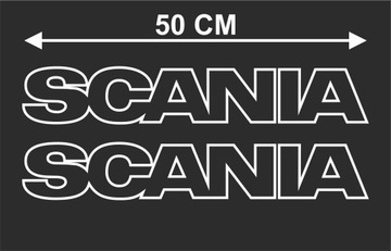SCANIA, Наклейка TIR на боковое стекло, 50 см