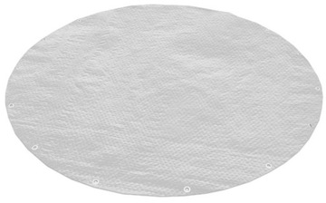 Plandeka OKRĄGŁA 5,0 - 5,5 m srebrna ochronna 120 g