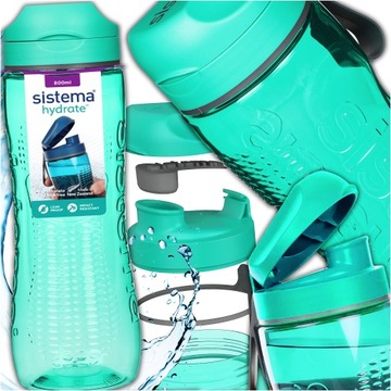 BIDON BUTELKA NA WODĘ SISTEMA DO BIURA SZKOŁY NA ROWER tritan active 800 ml