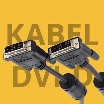 КАБЕЛЬ DVI-D НА DVI-D 24+1 ДВУХКАНАЛЬНЫЙ ВИДЕОКАБЕЛЬ DVI ДЛЯ МОНИТОРА 3M, ЧЕРНЫЙ