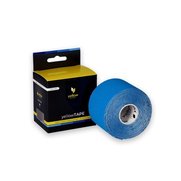yellowTAPE Taśma Niebieska tejp plastry kinesiology taping 5cmx5m