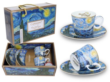 Kpl. 2 filiżanek espresso - V. van Gogh, Gwiaździs