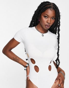 ЖЕНСКИЙ ВЫРЕЗНОЙ БОДИ-КОМБИНЕЗОН РАЗМЕР S 100