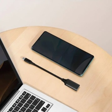 Adapter przejściówka USB C na USB 3.0 OTG kabel typ C do telefonu laptopa