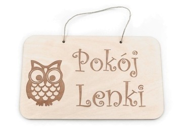 TABLICZKA na drzwi imię dziecka Pokój TU MIESZKA