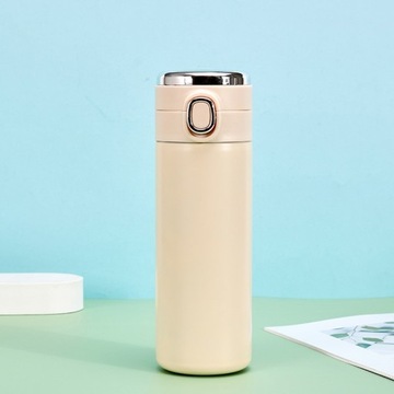 ТЕРМОКРУЖКА БОЛЬШОЙ ТЕРМОС С НОСИКОМ 420 МЛ ЖК-ДАТЧИК ТЕМПЕРАТУРЫ