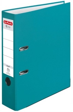 Segregator Herlitz A4 Q.file 8cm zielony morski