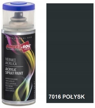 Uni. lakier akrylowy SZARY ANTRACYTOWY RAL7016