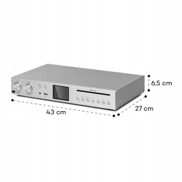 УСИЛИТЕЛЬ, СТЕРЕРИВЕР HiFi, CD-ПЛЕЕР, ИНТЕРНЕТ-РАДИО, ПУЛЬТ ДИСТАНЦИОННОГО УПРАВЛЕНИЯ WiFi