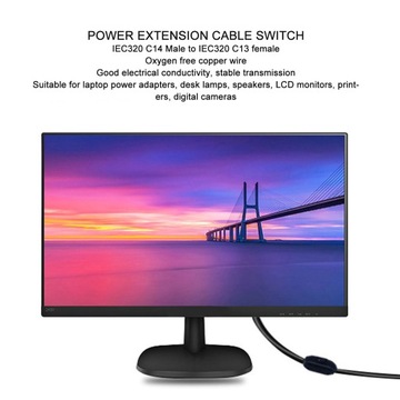IEC320 C14 штекер - удлинительный кабель переключателя C13 VQ