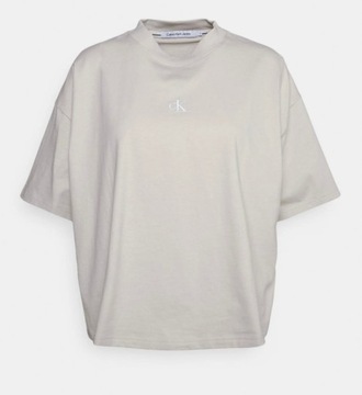 Koszulka T-shirt damski okrągły dekolt Calvin Klein Jeans r.L