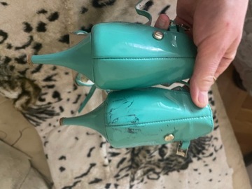 Buty miętowe zielone Venezia 39 sprzączka