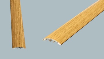 Пороговая планка 32мм АЛЮМИНИЙ Effector A66 с уплотнителем ДУБ КОНЬЯК 93см