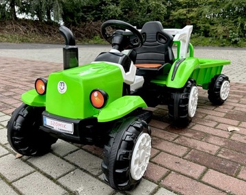 АККУМУЛЯТОРНЫЙ ТРАКТОР + ПРИЦЕП + ДИСТАНЦИОННОЕ УПРАВЛЕНИЕ + КОЖАНАЯ ОТДЕЛКА