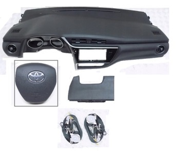 TOYOTA AURIS II LiFT DESKA AIRBAG PASY KOMPLET