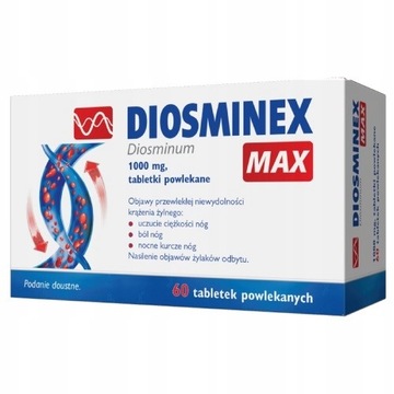 DIOSMINEX MAX diosmina 1000 mg 60 tabletek