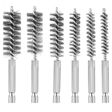 Щетка для чистки стальных труб, 6 шт.