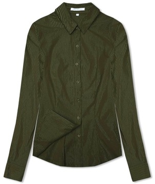 KOSZULA W PASKI AWT0111 KHAKI M (38)