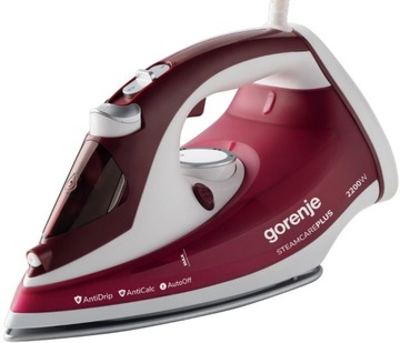 Żelazko parowe Gorenje SIH2200RBC 2200W Ceramiczna stopa AntiDrip