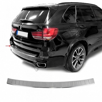 KRYT HRANA NÁRAZNÍKU ZADNÍHO SE OCELI NEREZ BMW X5 2013+ F15 G05 SZLIFOWANA