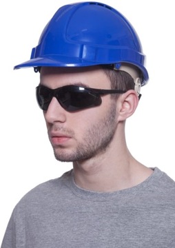 BHP KASK - HEŁM LEKKI Z WENTYLACJĄ - niebieski