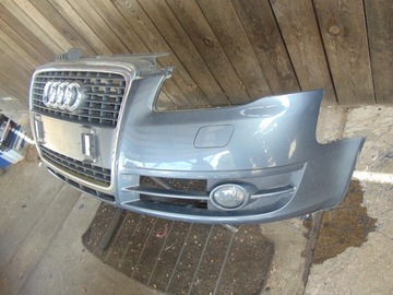 ZDERZAK PRZÓD PRZEDNI AUDI A4 B7 LX7Z XENON SPRYSKI KRATKI GRILL KOMPLETNY