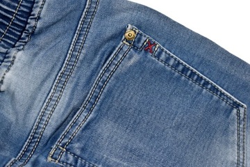 F26 Комфортные джинсы БРЮКИ Эластичный эластичный пояс Весна - 170/176