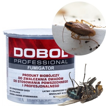 ŚRODEK BOMBA ŚWIECA DYMNA NA PCHŁY PAJĄKI DOBOL FUMIGATOR 10g TRUJĄCA MGŁA