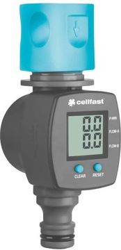 Расходомер счетчик расхода воды CELLFAST LCD SCREEN IRRIGATION 52-096