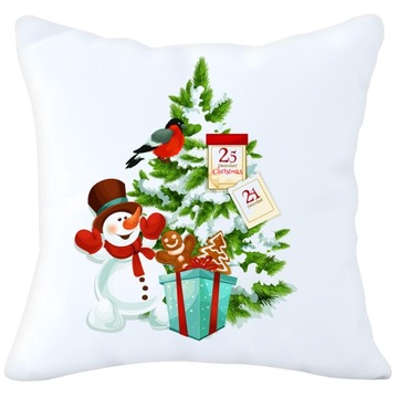 POSZEWKA DEKORACYJNA 40x40 ŚWIĄTECZNA Z NADRUKIEM