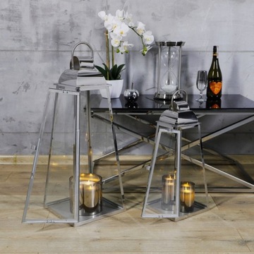 НАБОР СЕРЕБРЯНЫХ МЕТАЛЛИЧЕСКИХ ФОНАРЕЙ 2в1 ФОНАРЬ