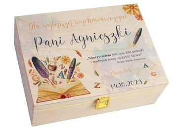 SKRZYNKA DZIEŃ NAUCZYCIELA NADRUK PERSONALIZOWANY