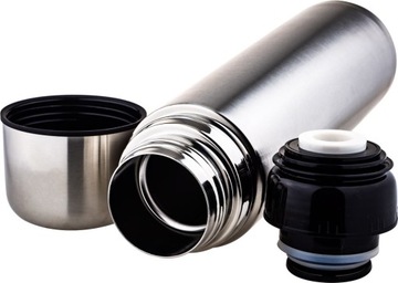 СТАЛЬНОЙ ТЕРМОС 1000 мл КЛИК-КЛАК KINGHOFF KH-405