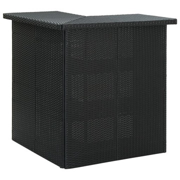 Stół prostokątny VidaXL 313481 50 x 100 x 105cm czarny