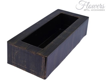 ЦВЕТОЧНЫЙ ГОРШОК OLD GOLD ДЛИННАЯ ПОДСТАВКА ДЛЯ ЦВЕТОВ 36см