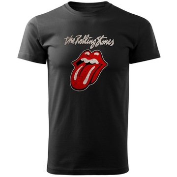 KOSZULKA MĘSKA CZARNA THE ROLLING STONES XXL Y2
