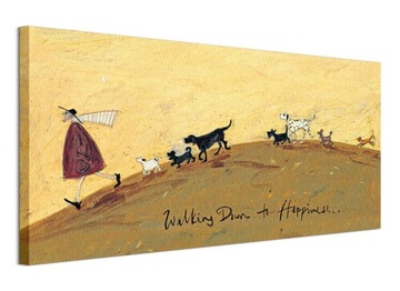 Obraz płótno Sam Toft Spacer po szczęście 100x50cm