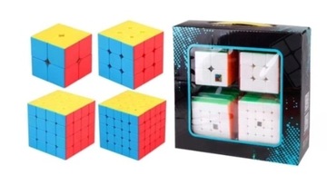 ZESTAW kostka2x2x2 3x3x3 4x4x4 5x5x5 MoYu SET