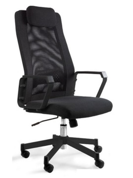 Fotel obrotowy FOX ergonomiczny czarny Unique / do 130 kg