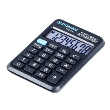 Калькулятор кишеньковий DONAU TECH K-DT2083 чорний