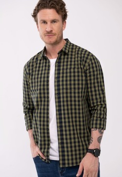 МУЖСКАЯ РУБАШКА VOLCANO K-OVAR СТАНДАРТНОГО КРОЯ L