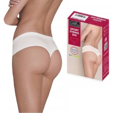 Bezszwowe Stringi Gatta String Sisi XL białe