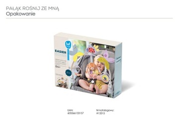 TAF TOYS Pałąk Łuk z zabawkami zawieszkami do wózka Zajączek Rośnij ze Mną