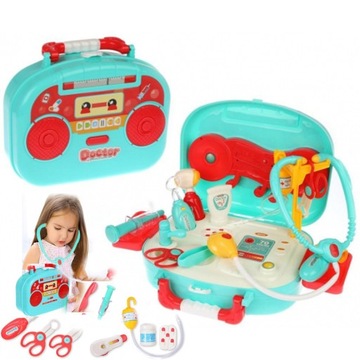 NA PREZENT ZESTAW LEKARSKI LEKARZ DOKTOR WALIZKA ŚWIATŁO DŻWIĘK
