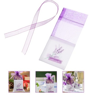 Пакетики из органзы для лаванды Пакеты-саше, лавандовые мешочки, 25 шт.